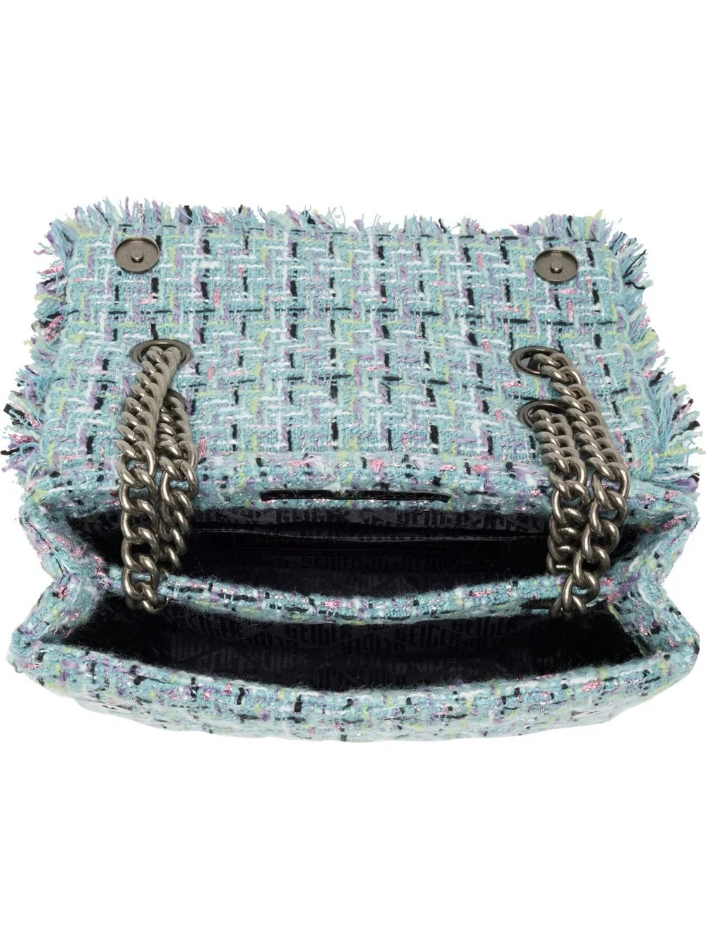 Kurt Geiger London Brixton Tweed Lock Shoulder Bag